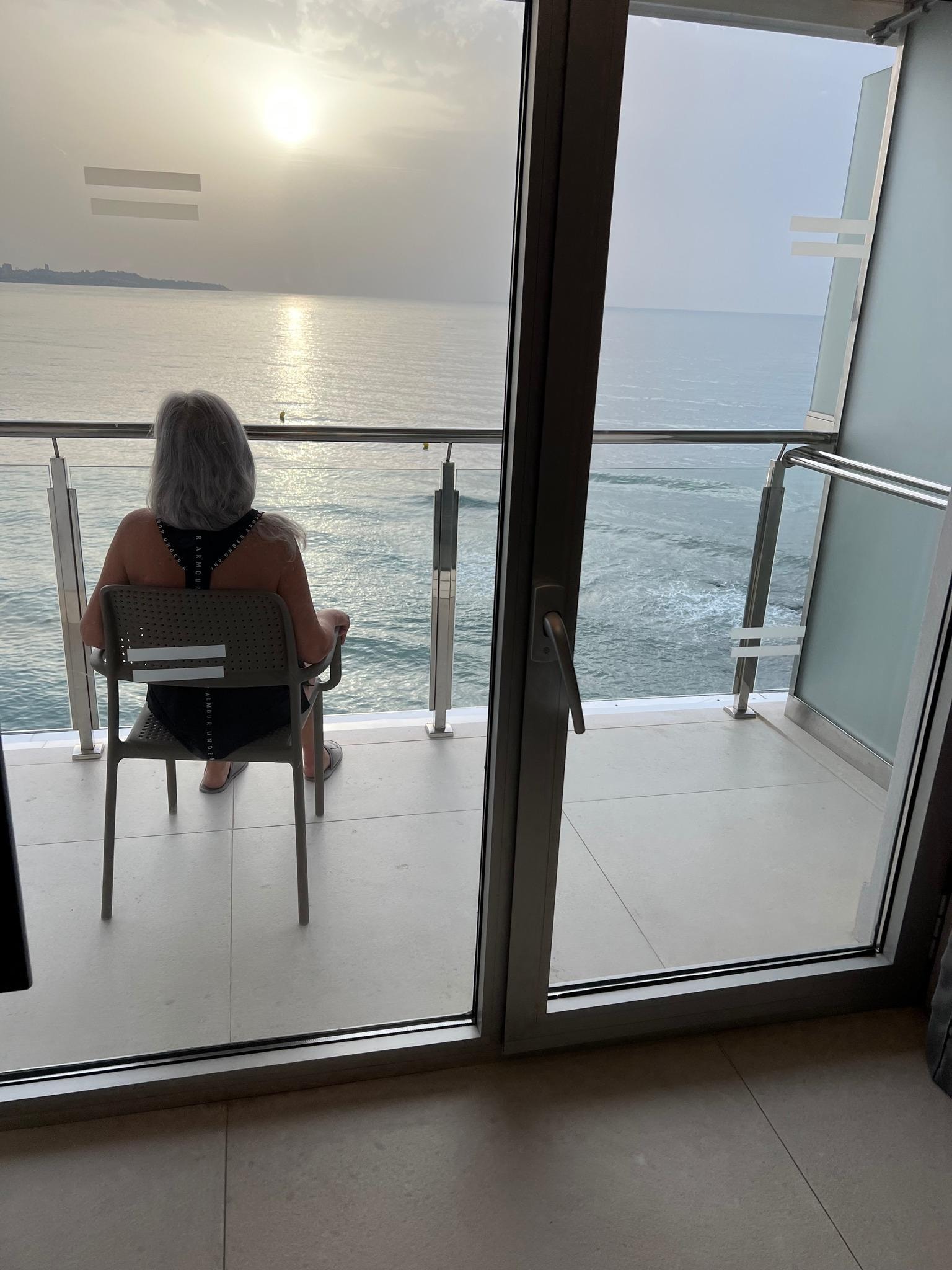 Fantastisk utsikt över havet.