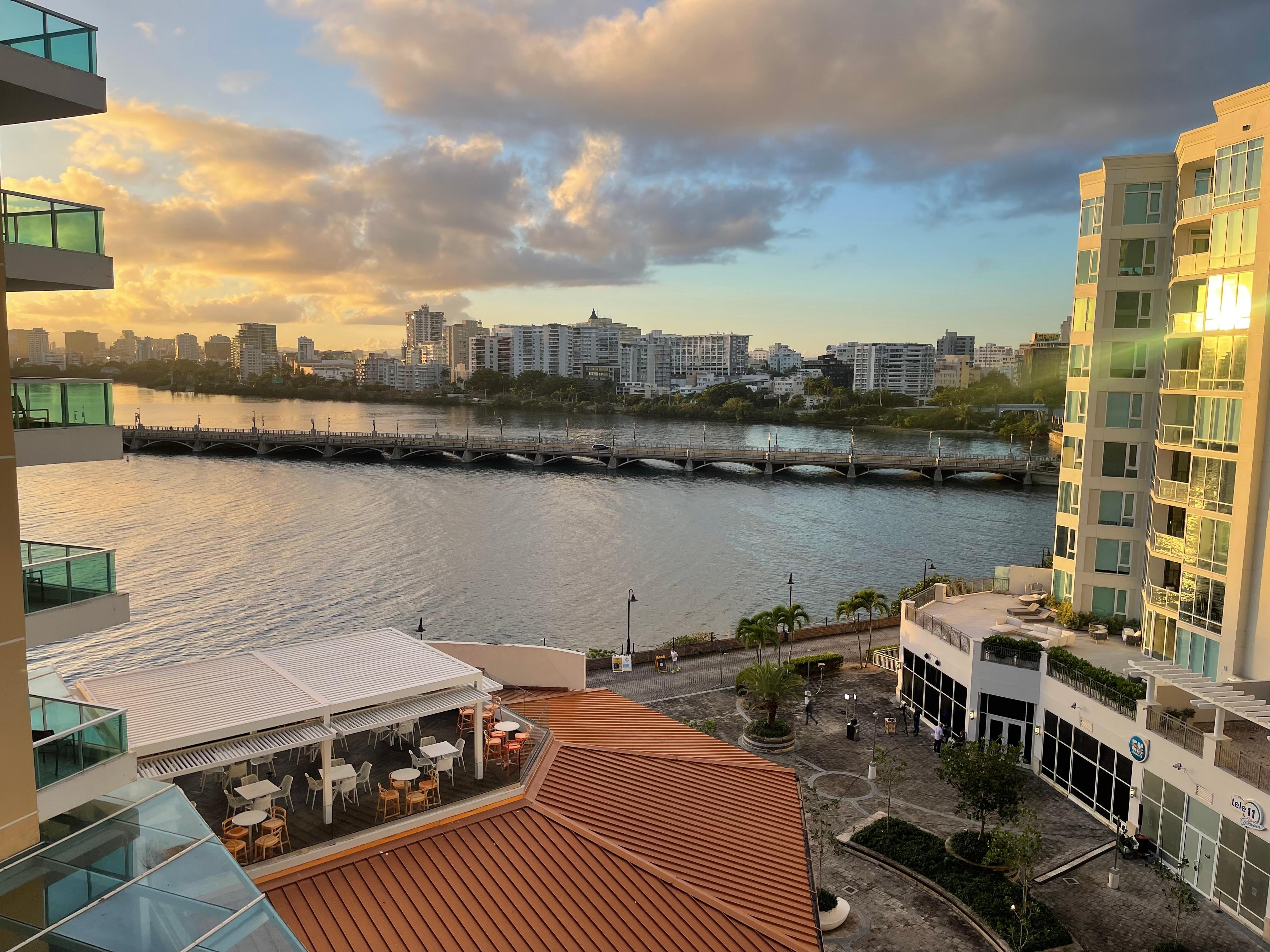 The view from balcony 737. In the AM