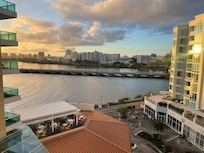 The view from balcony 737. In the AM