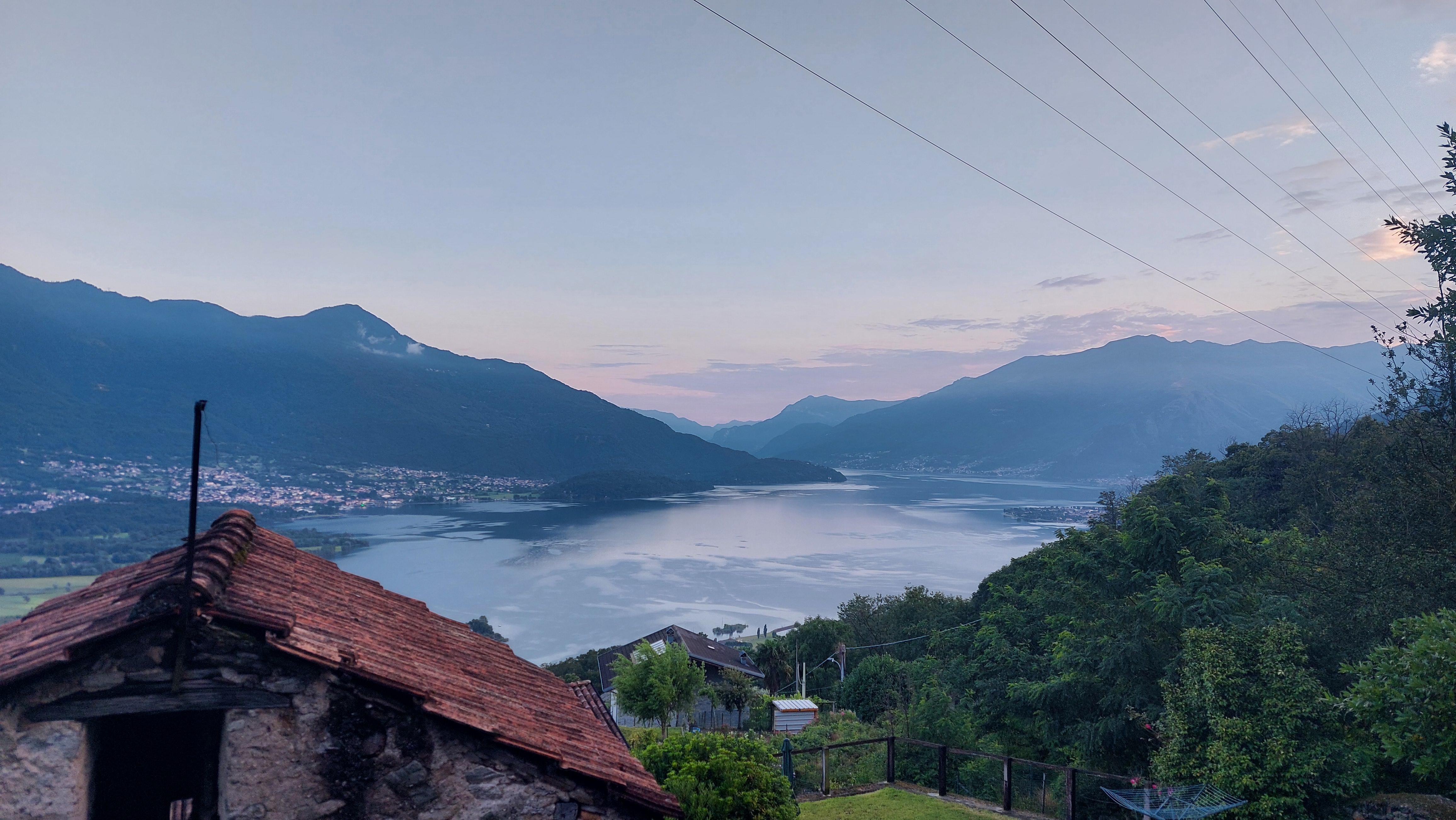 Uitzicht vanaf het balkon.