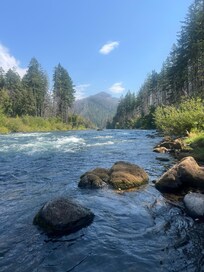 View from lunch spot while fishing