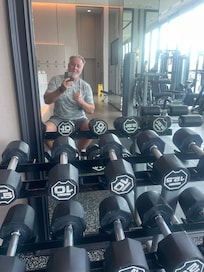 Vettigt gym för att vara hotell