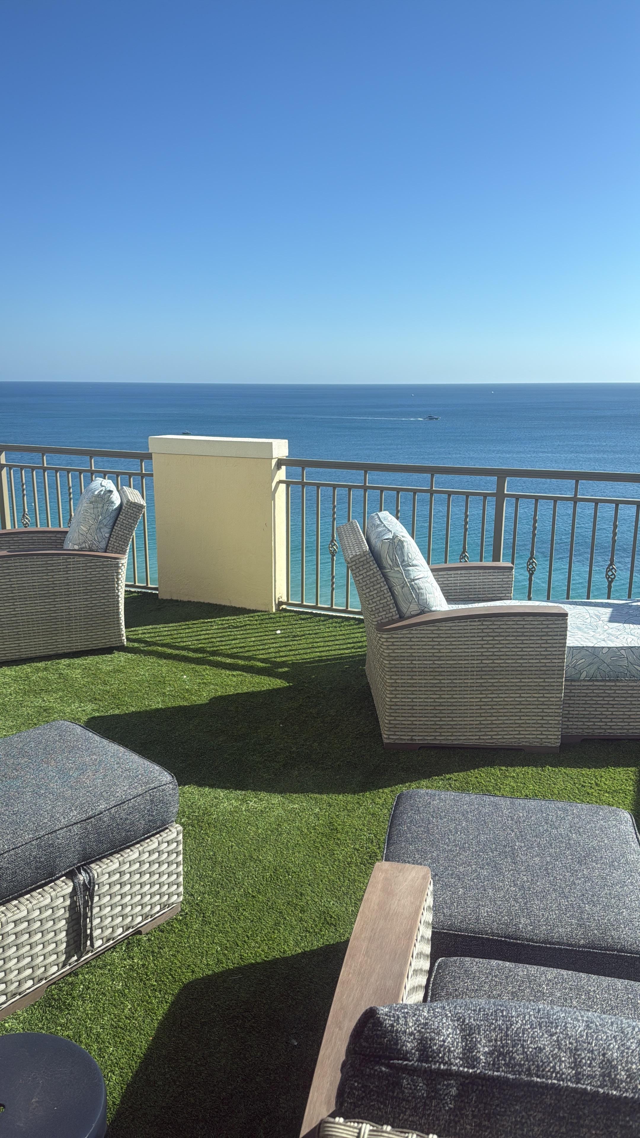 View from the balcony the suite had