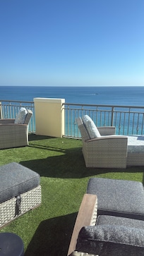 View from the balcony the suite had