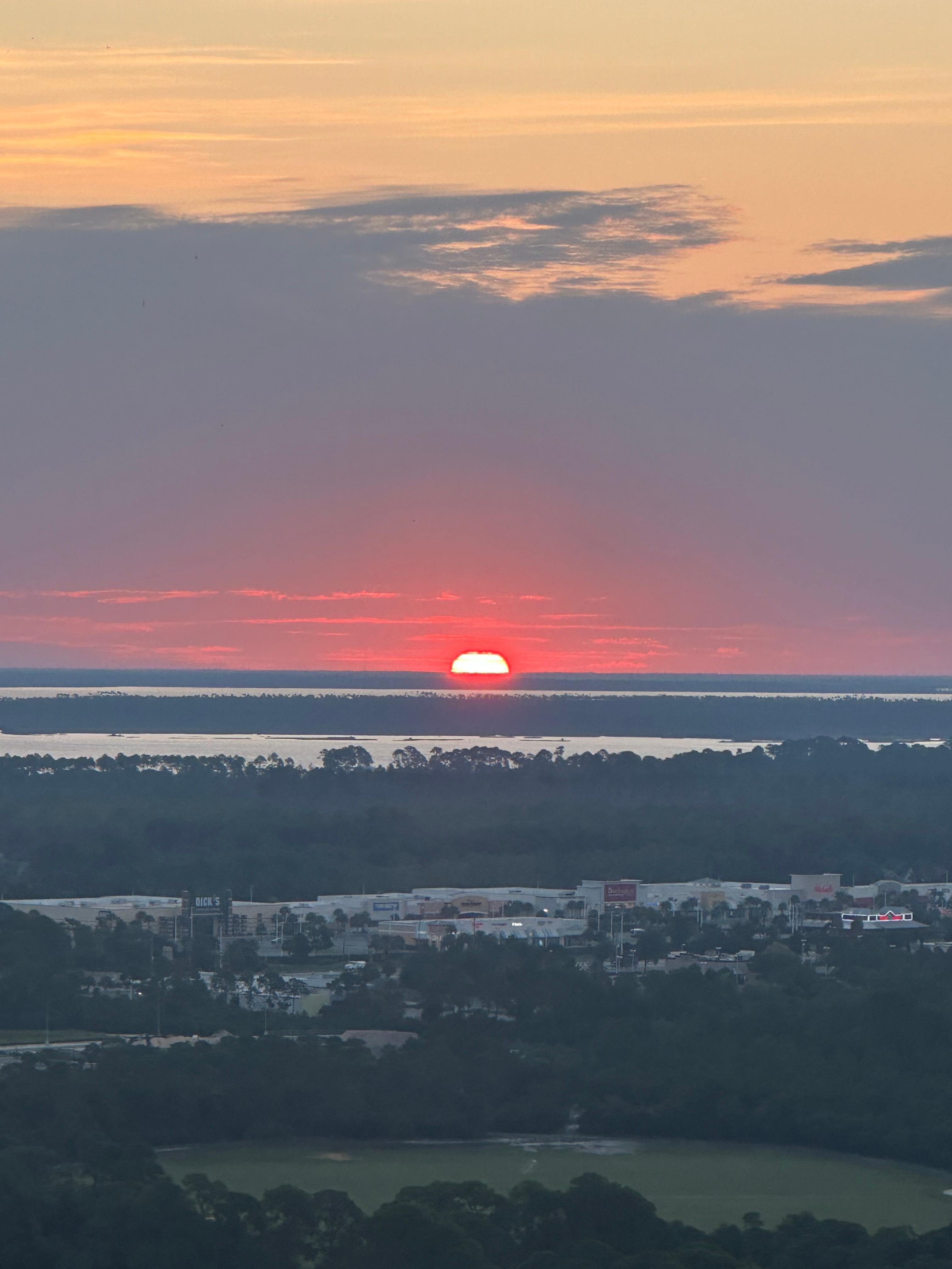 Sunrise out the front door