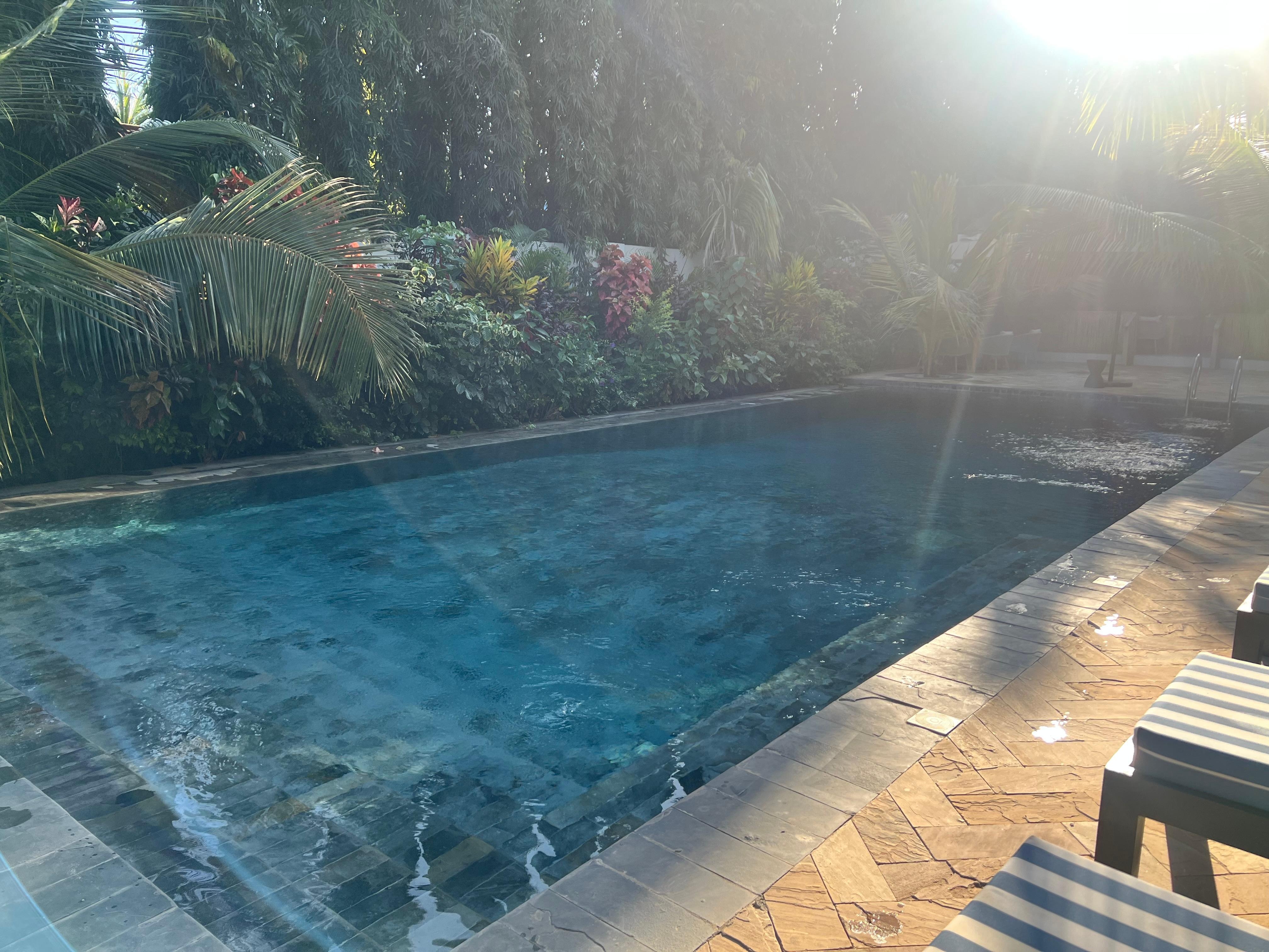 Z2 hotel pool. Nice, but I almost never seen anybody there, due to very little sun and far from beach