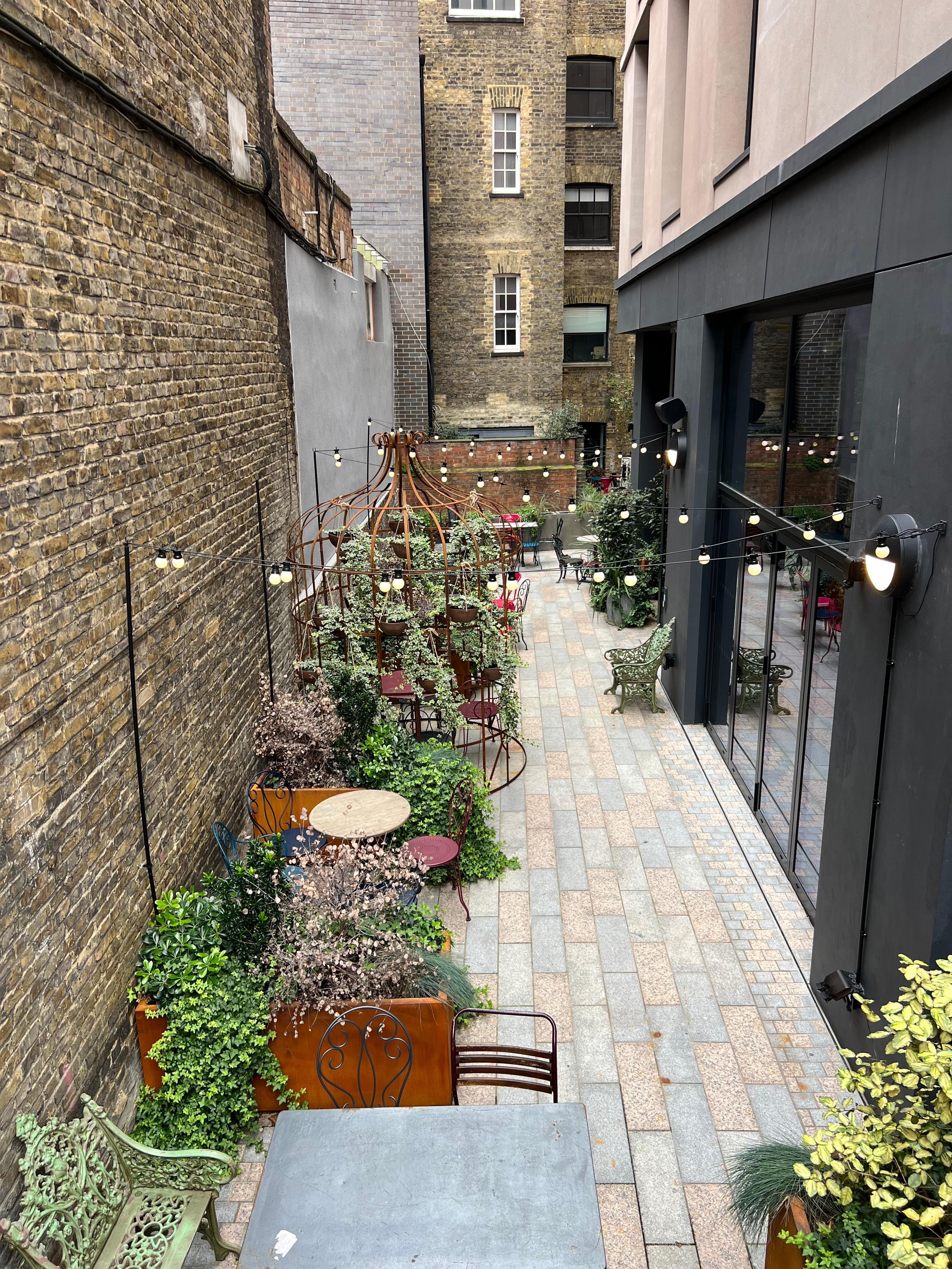Outside courtyard area