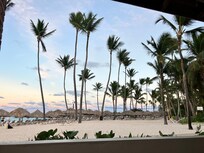 Beach view from dinner at El Gaucho steakhouse