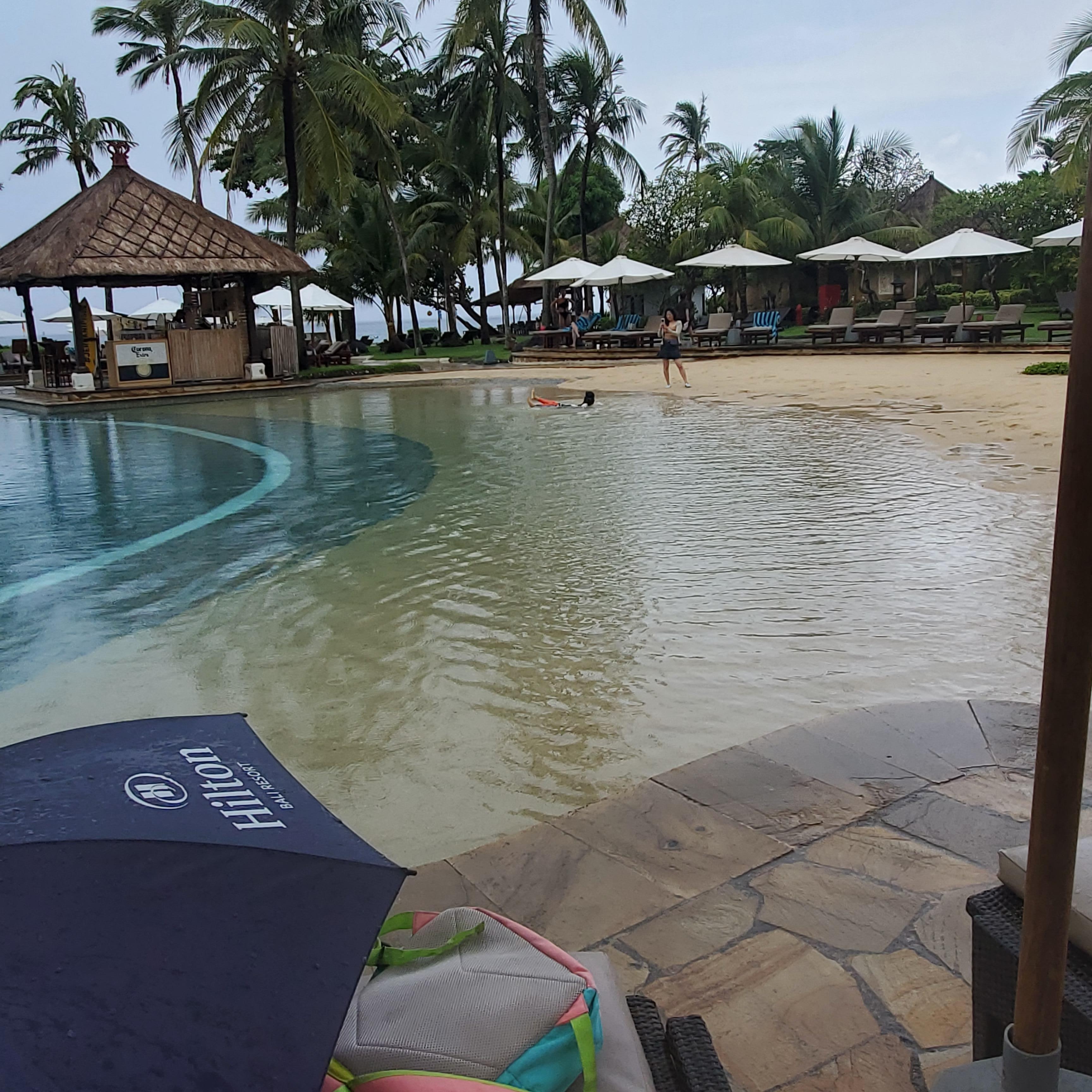 Swimming Pool with sand like Beach ⛱️ 