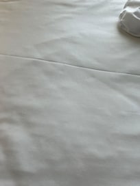 Someone’s hair on sheets. My hair is curly that was straight