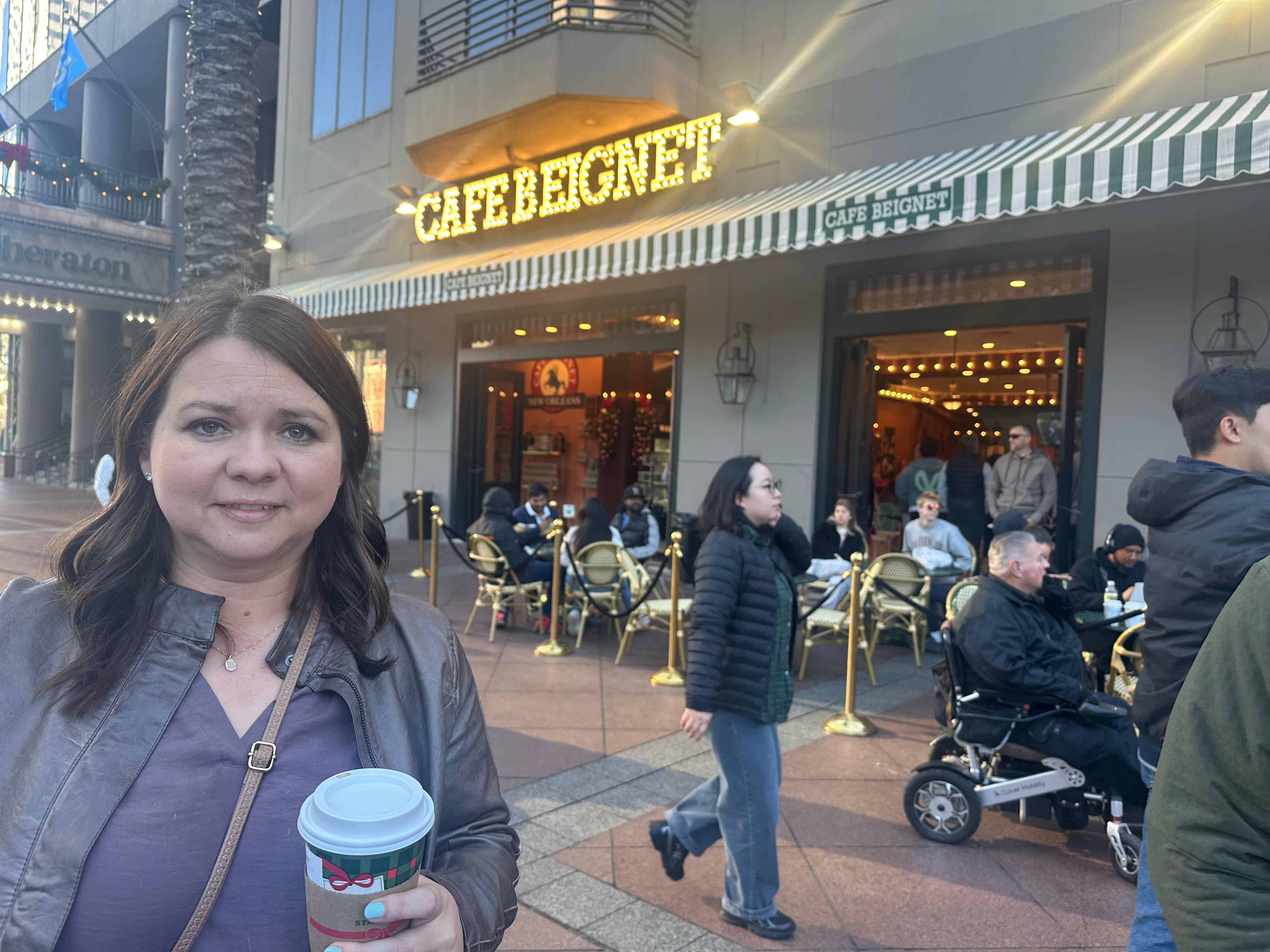 Cafe Beignet is literally across the street: YUM!!