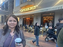 Cafe Beignet is literally across the street: YUM!!