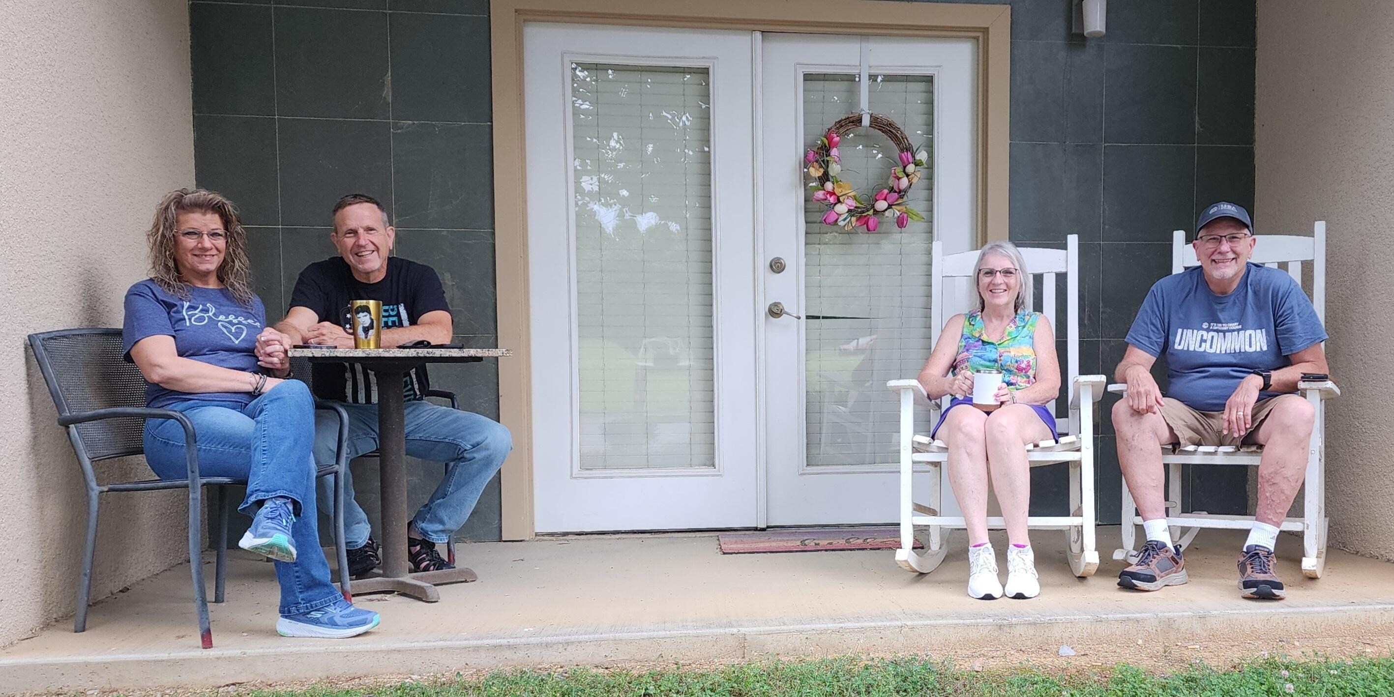 Relaxing morning before we hit the road.