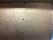 Mouse feces in pan