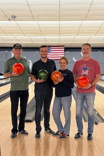 A little family bowling.