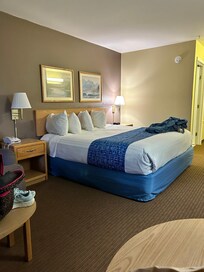 Bed and room sleeping area