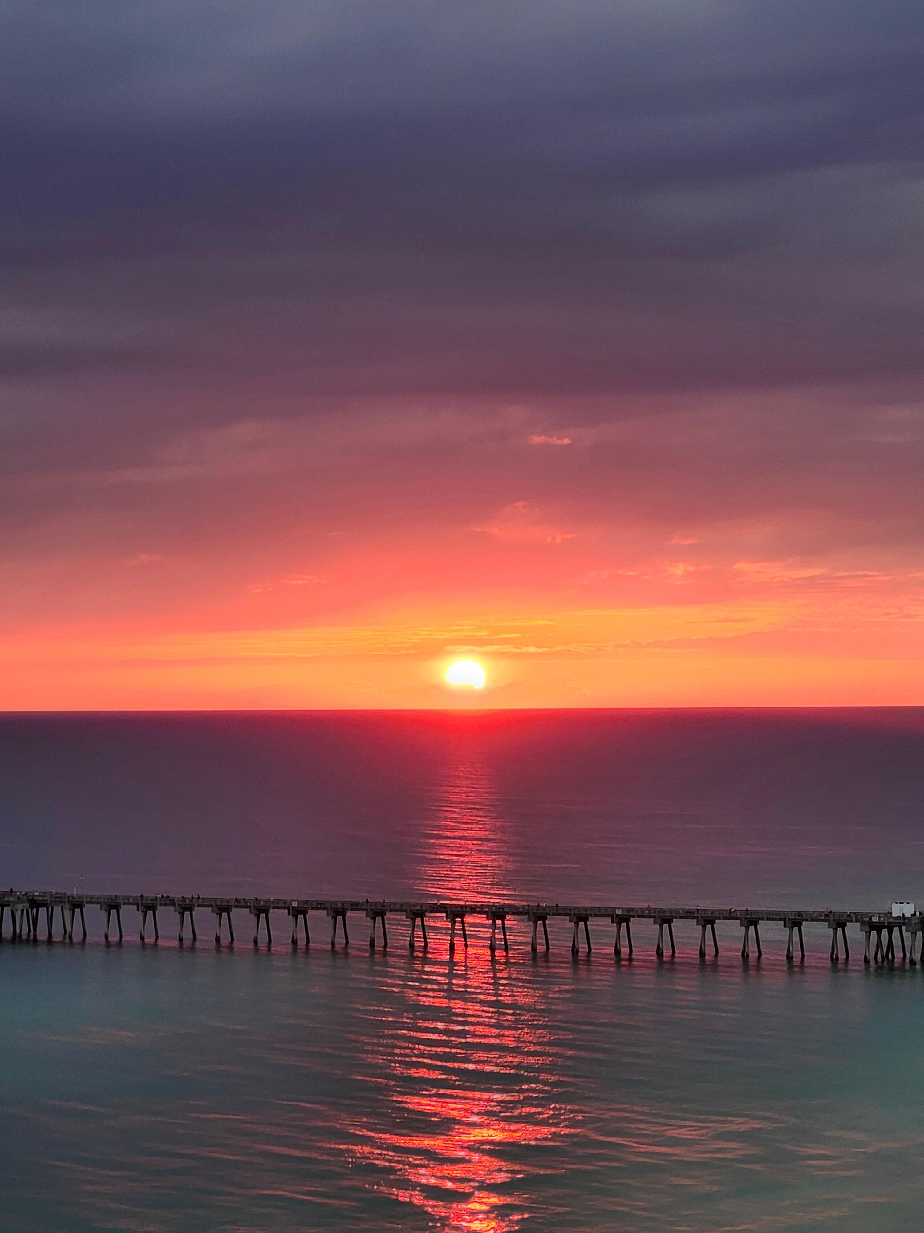 Several breathtaking sunsets from the balcony.