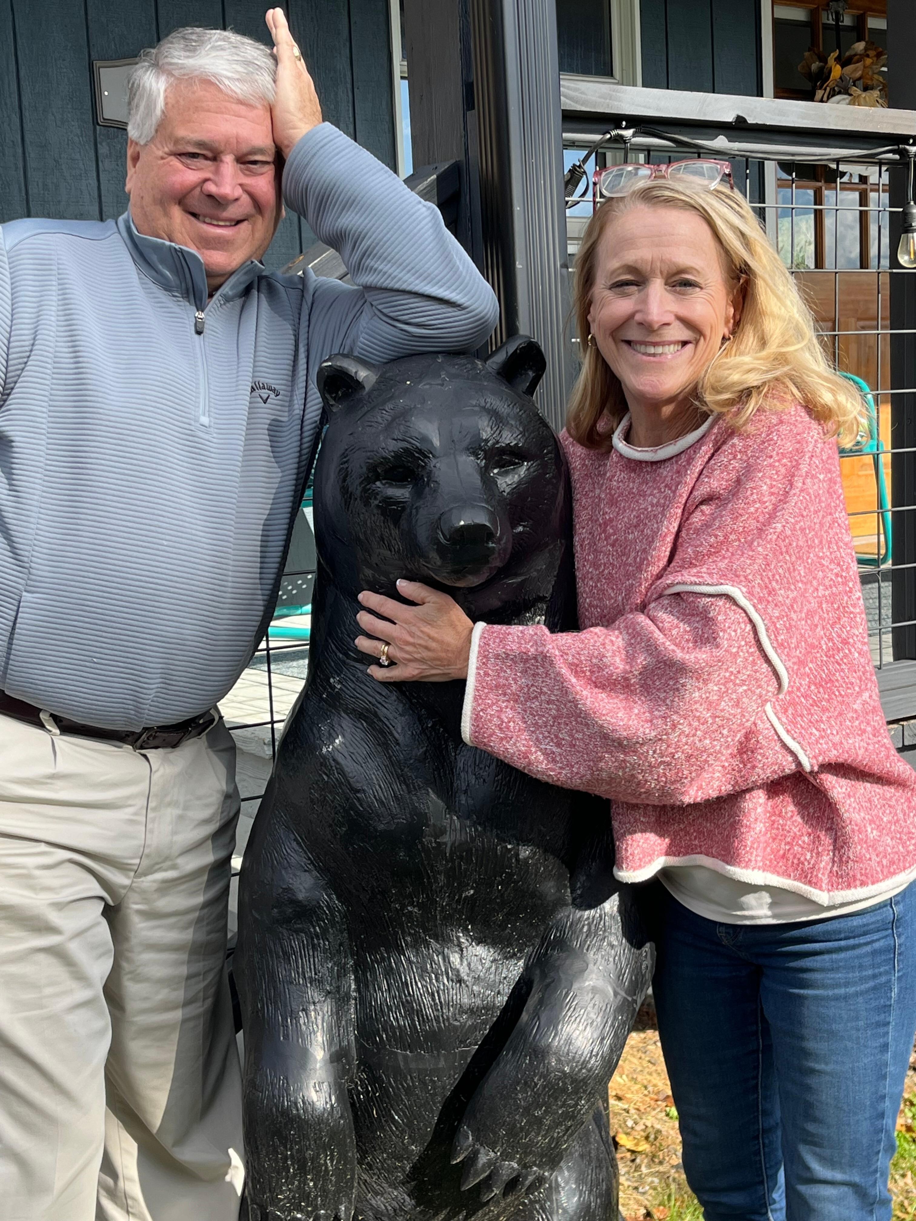 Non-scary bear that welcomed us at the front porch! ❤️