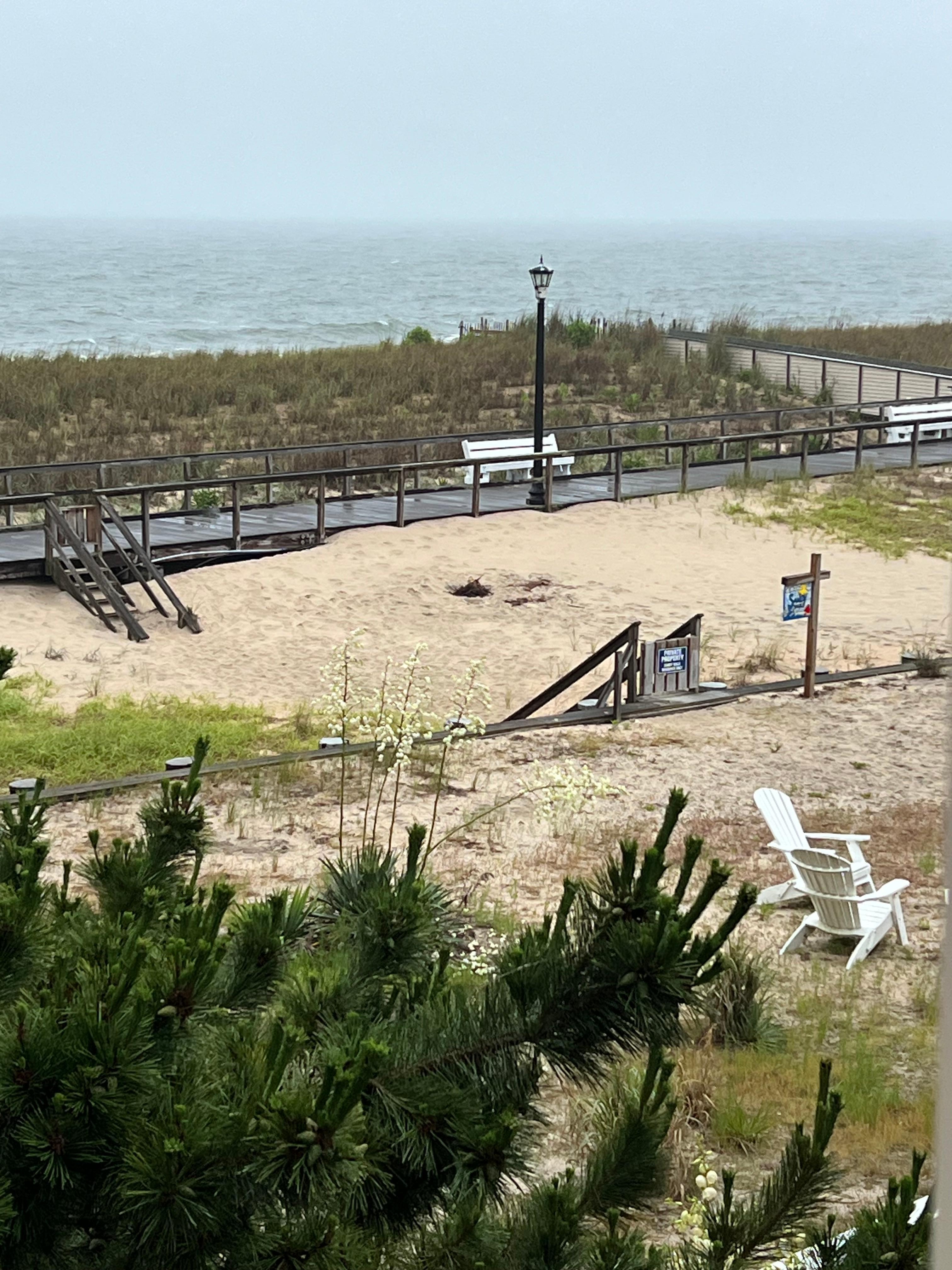 View from side to balcony
