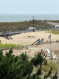 View from side to balcony
