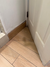 Bathroom had so much moisture from no ventilation the walls and trim had mildew everywhere