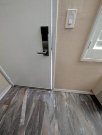 Cracks around door