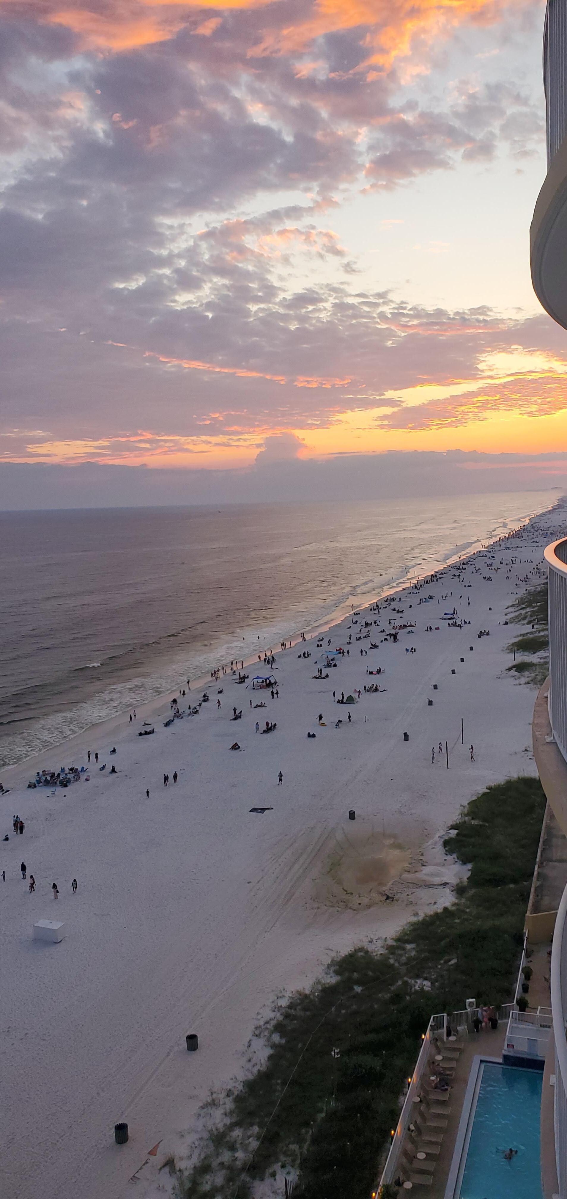 The sunset was breath taking, but....