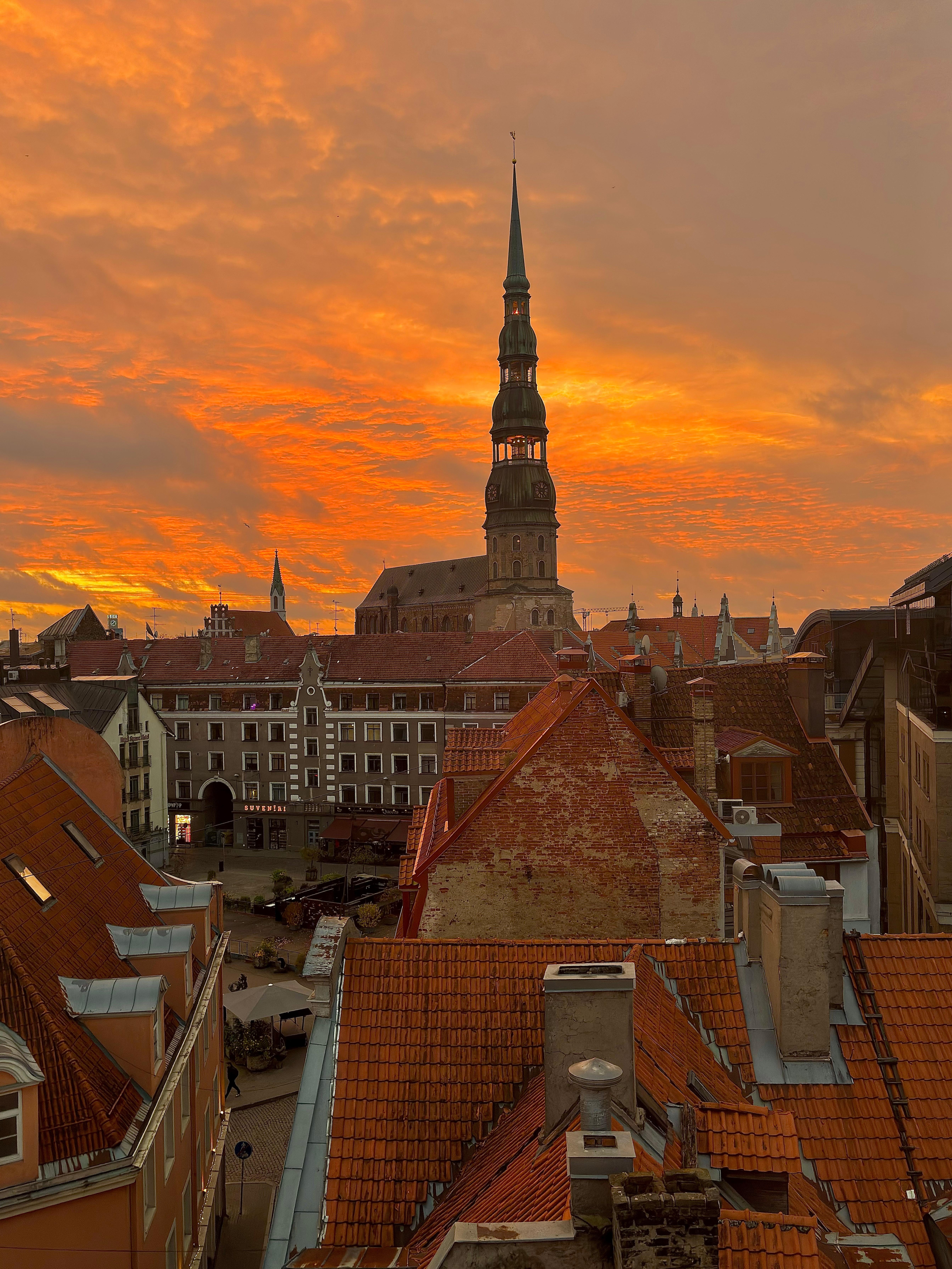 Bedroom window at sunrise 