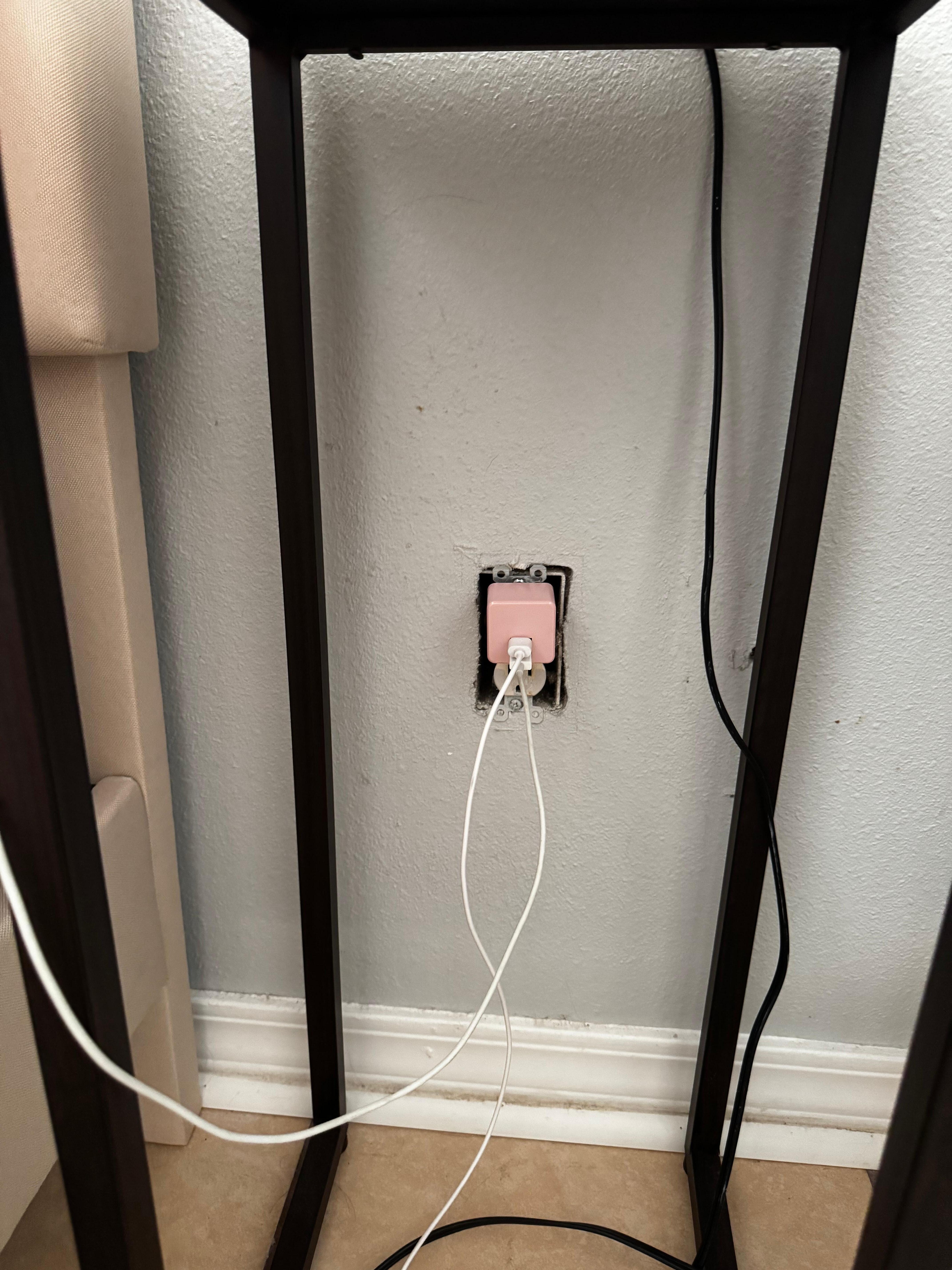 Outlet cover missing