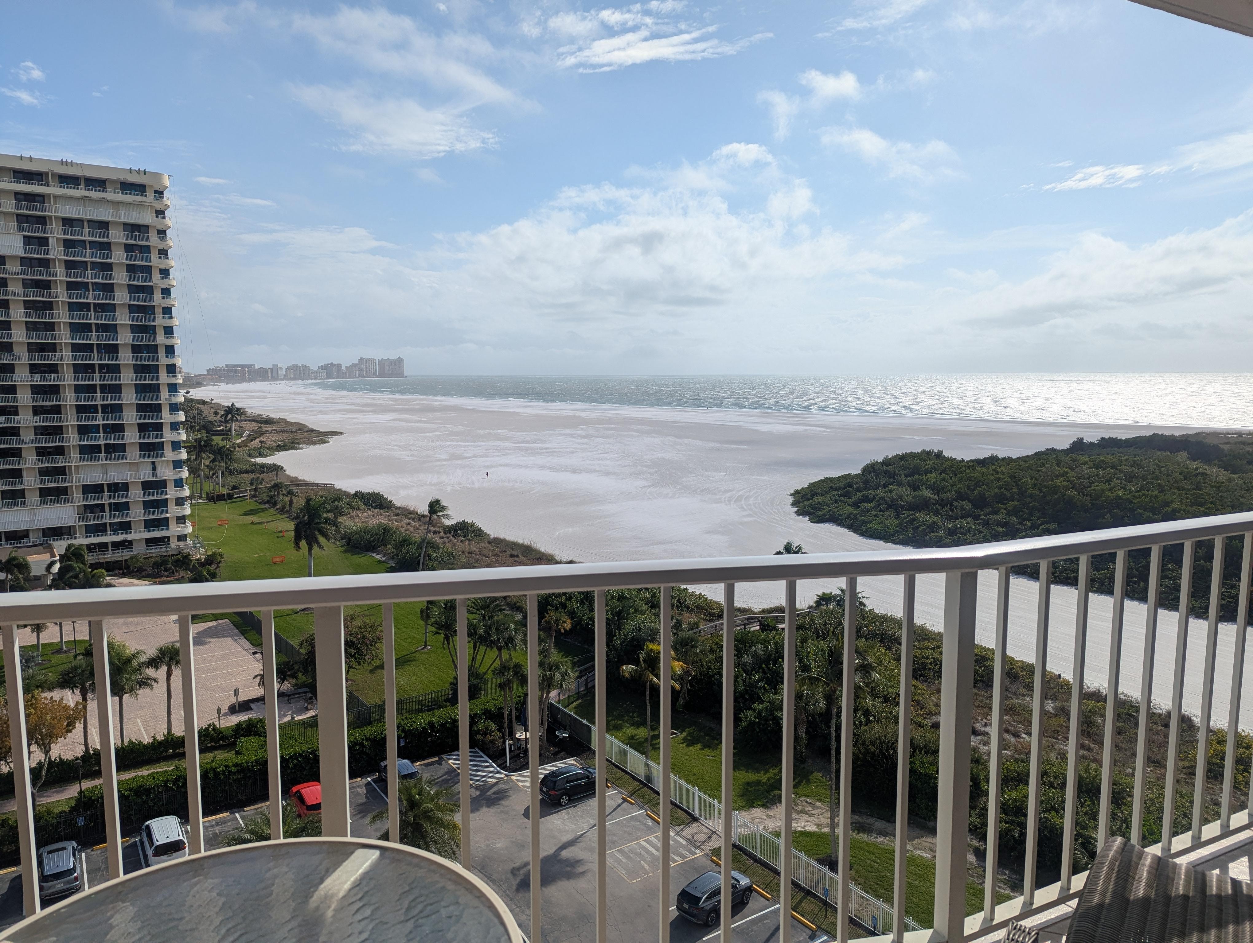 Morning on the balcony.