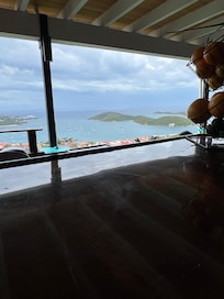 View from the hotel restaurant