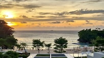 Sunset views from Deluxe seaview room