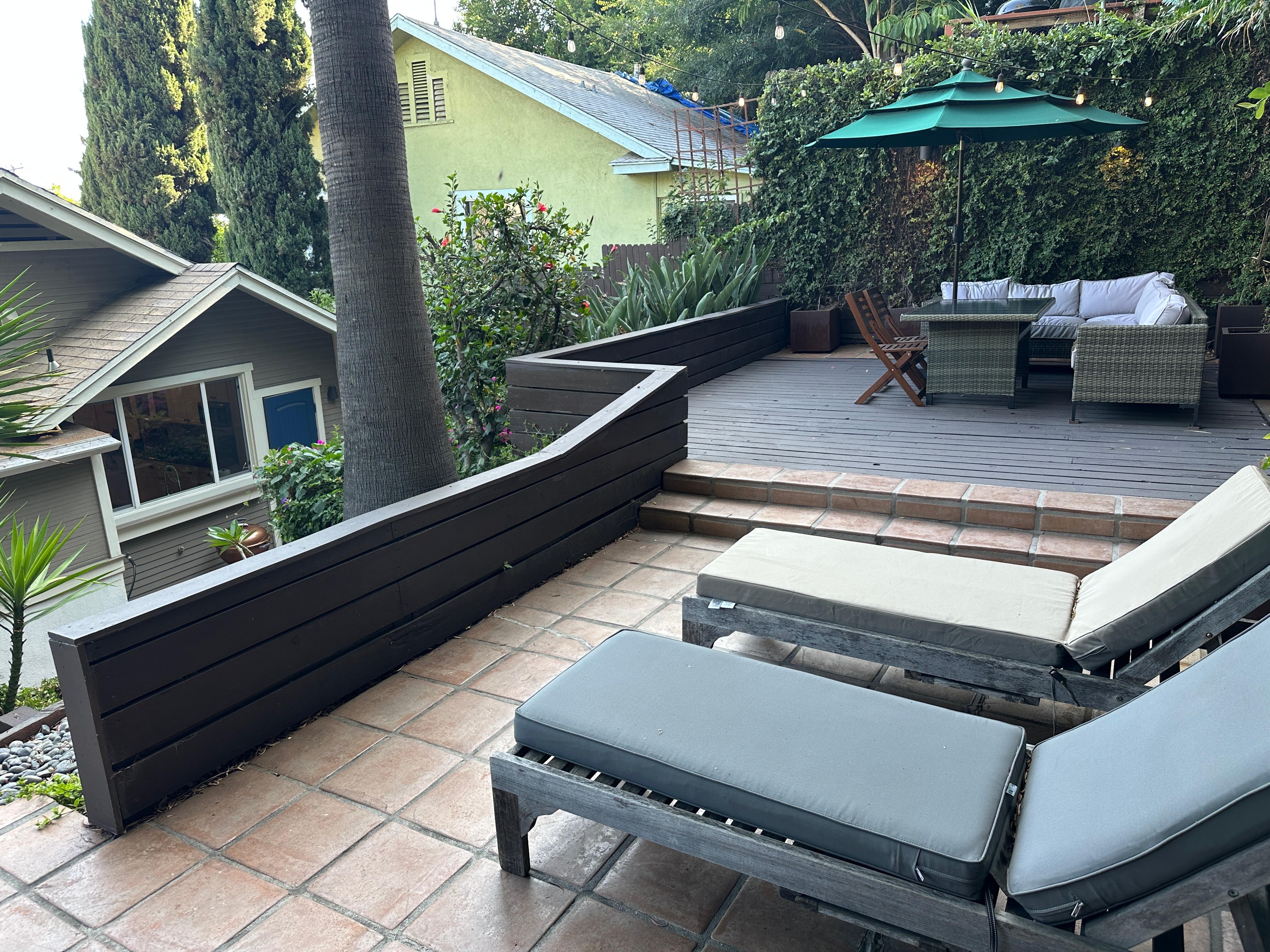Upper patio