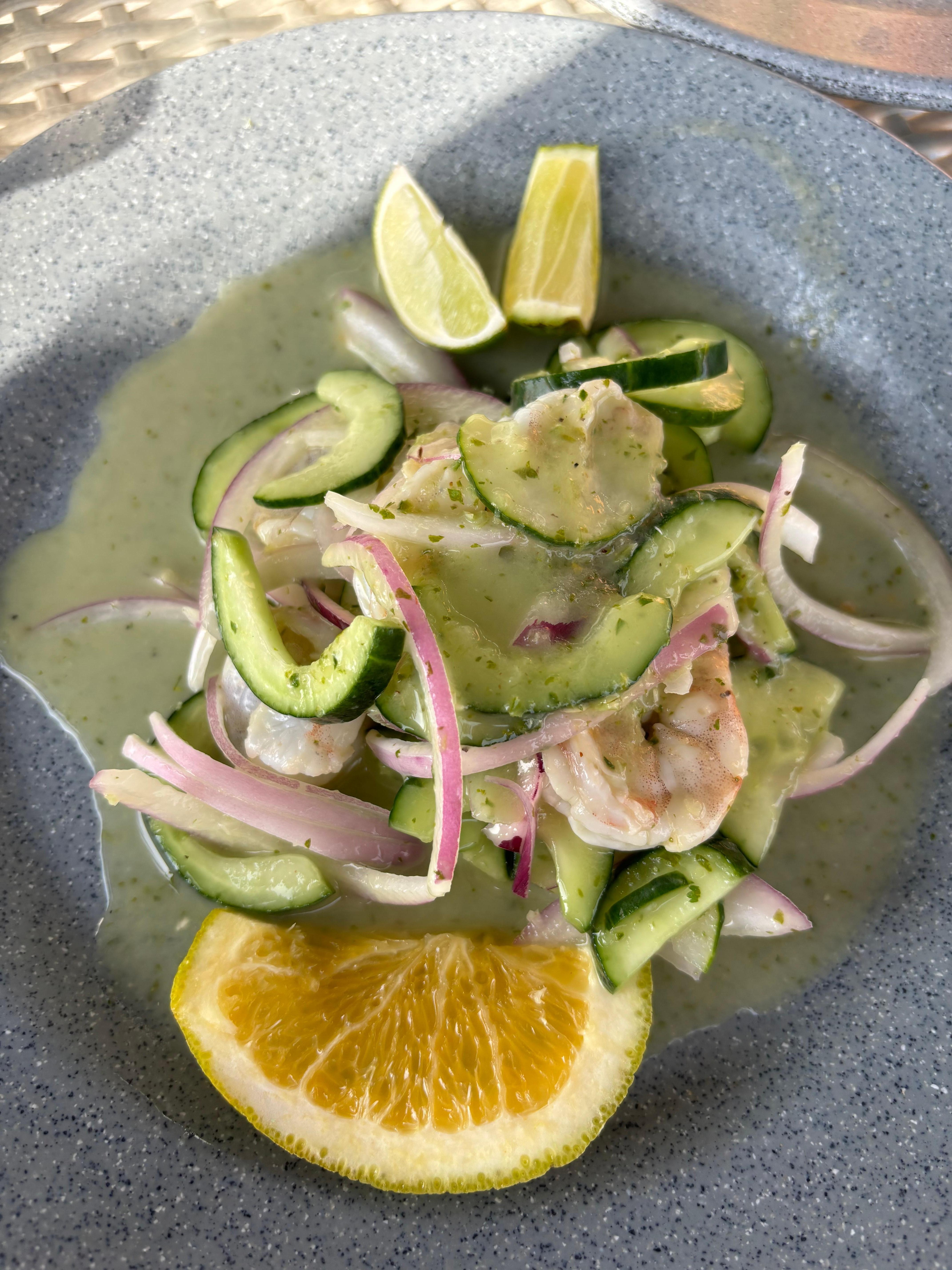 Aguachile, good.