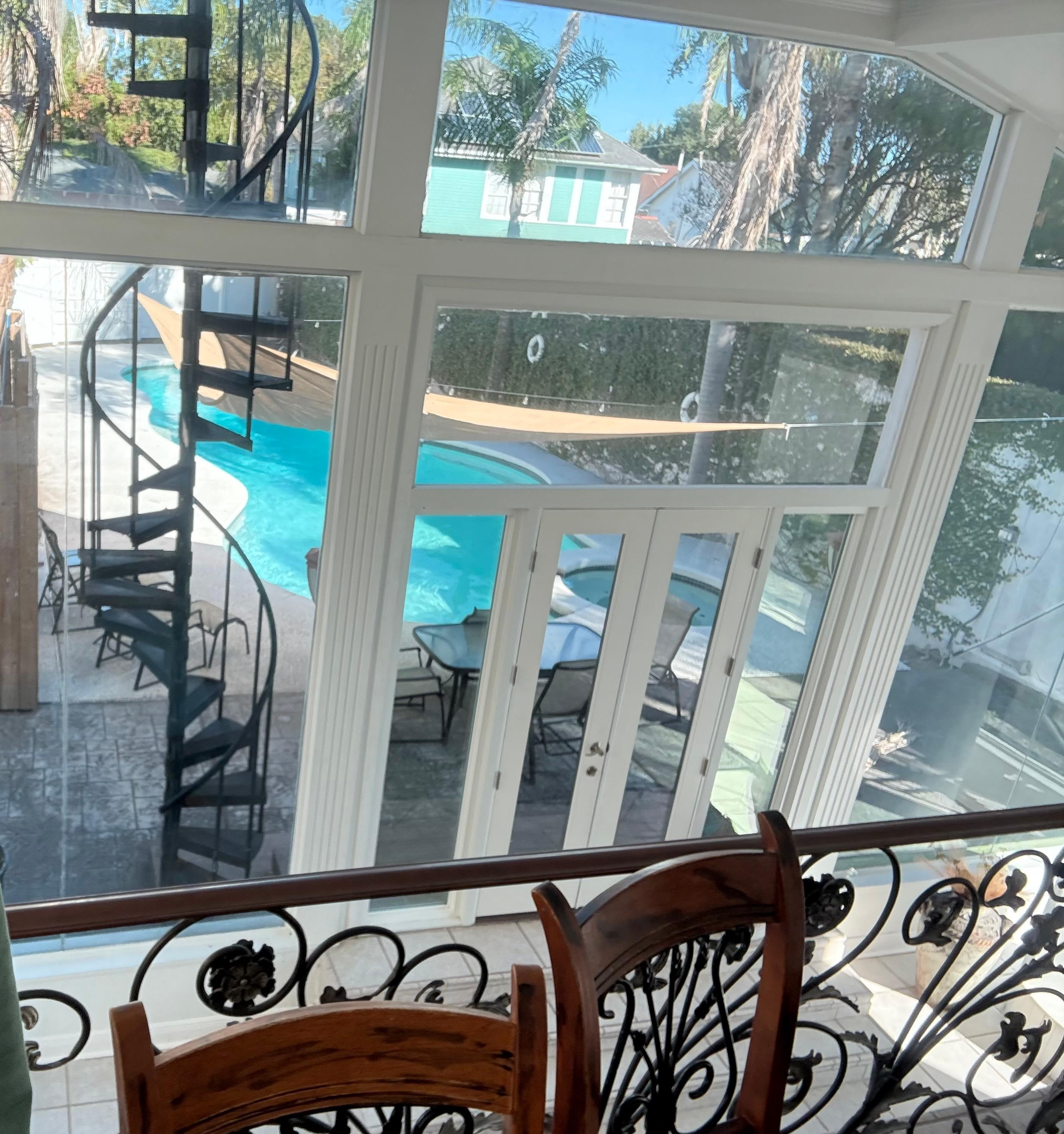 View overlooking the pool