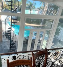 View overlooking the pool