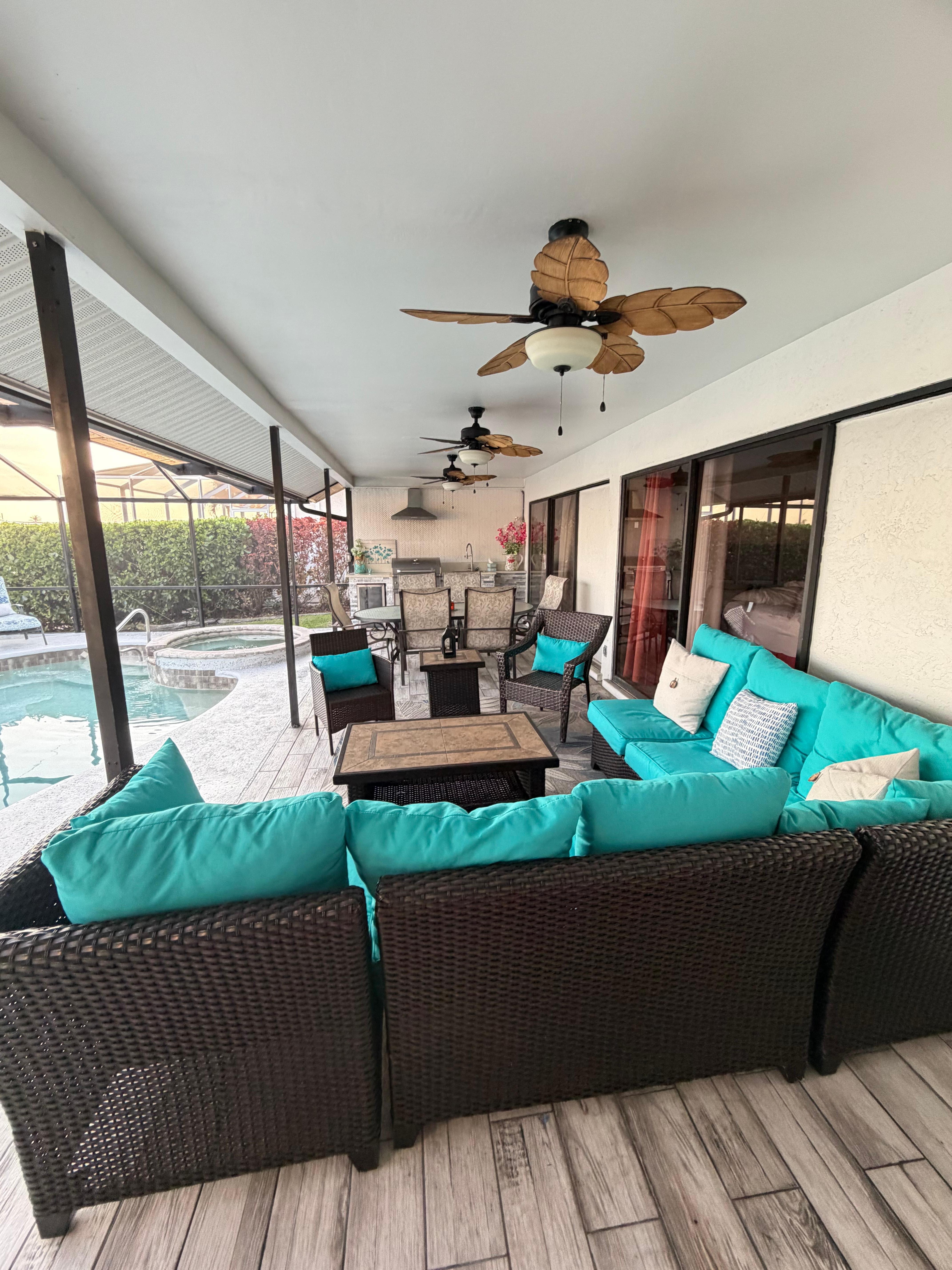 Two bedrooms open up to the lanai 