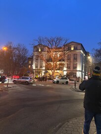 Outside of the hotel