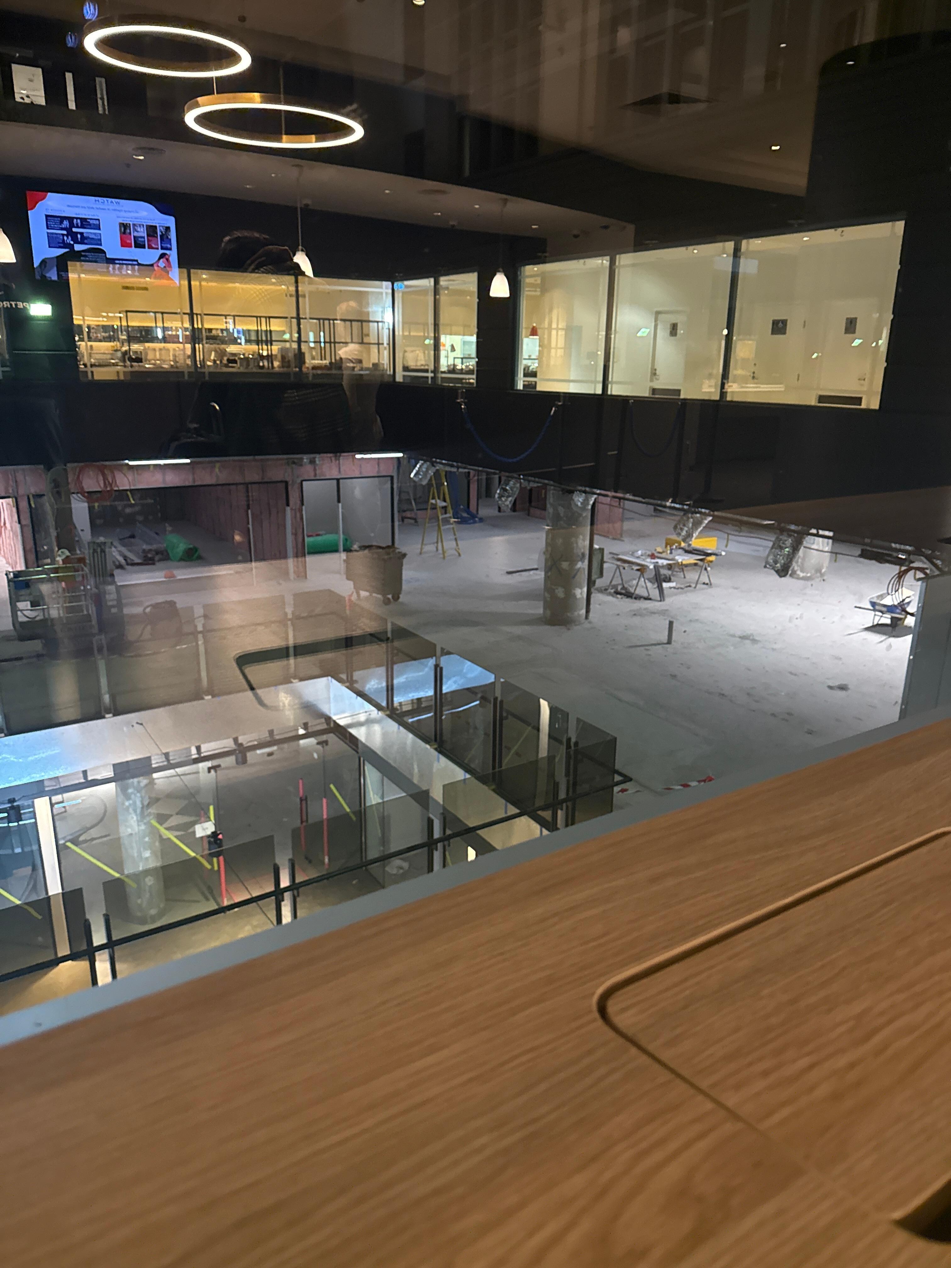 View from reception