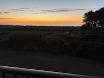 Beautiful sunrise from the balcony