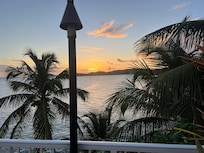 Sunset from one of the three pools