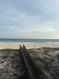 Beach from deck!