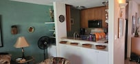 LR toward full kitchen