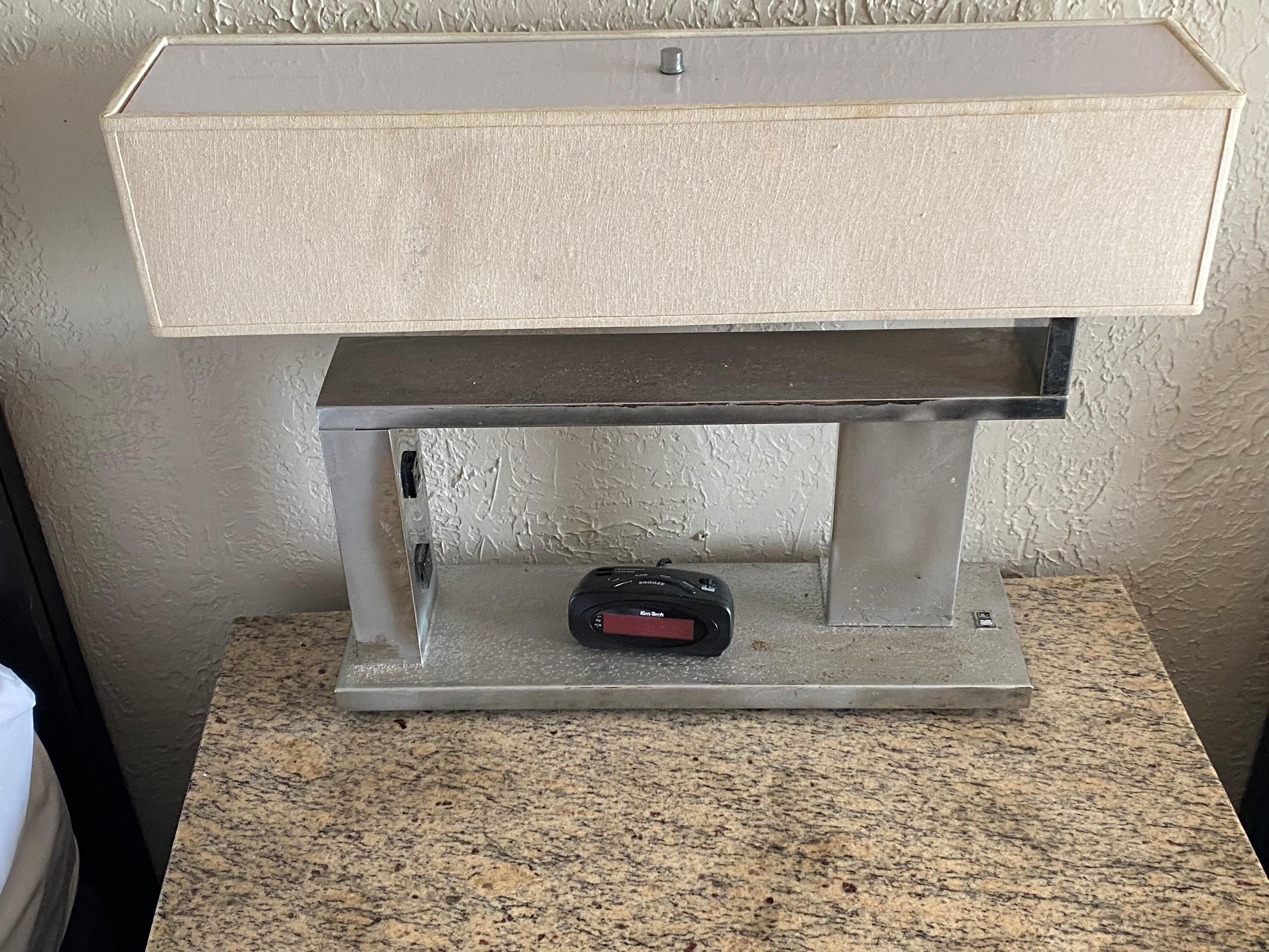worn out lamp fixture that was filthy