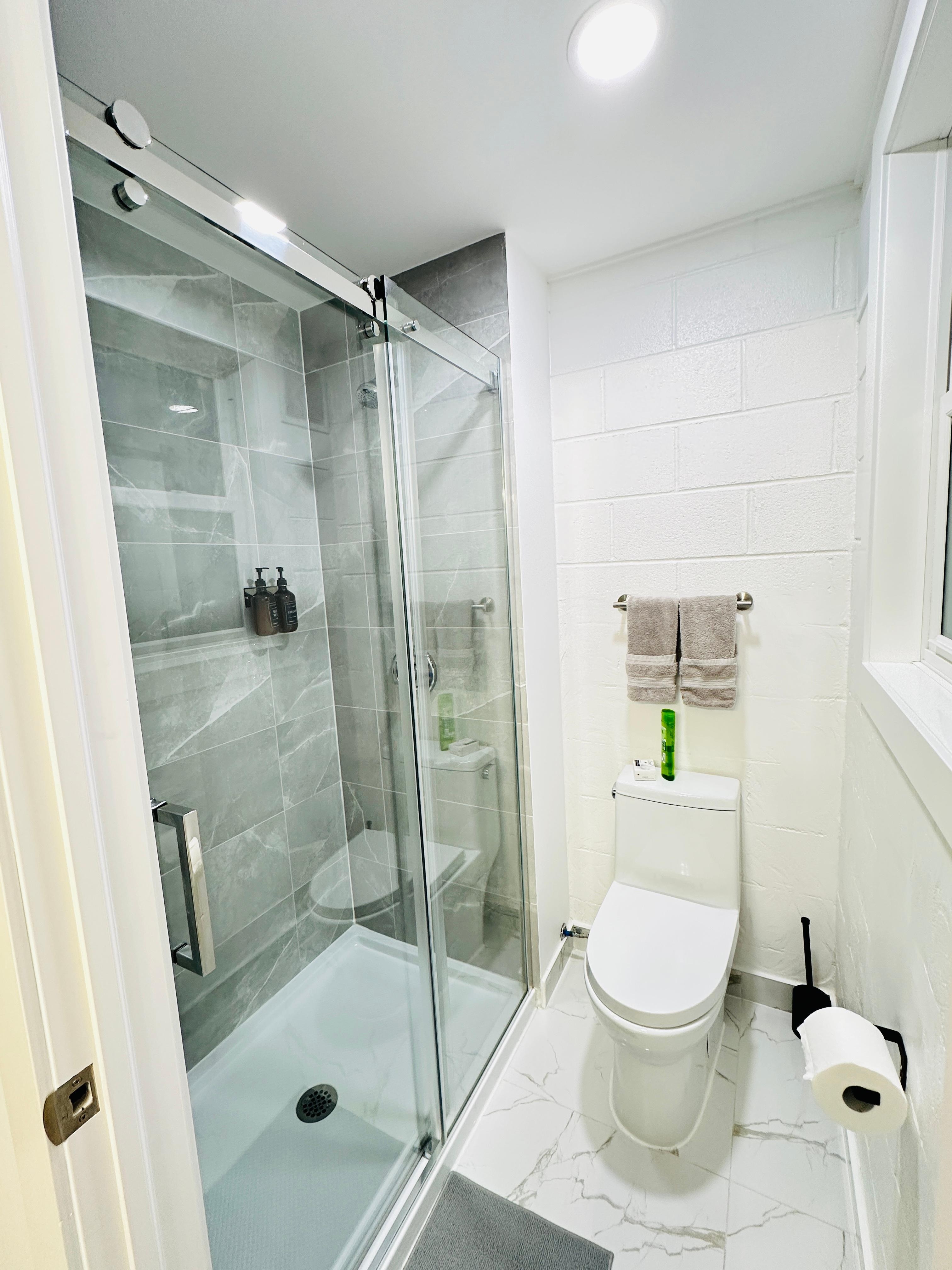 bathroom is so clean