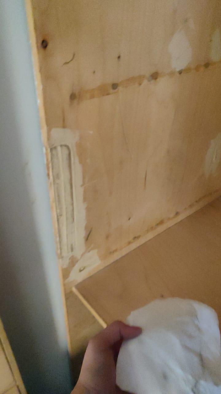 cabinet has no doors