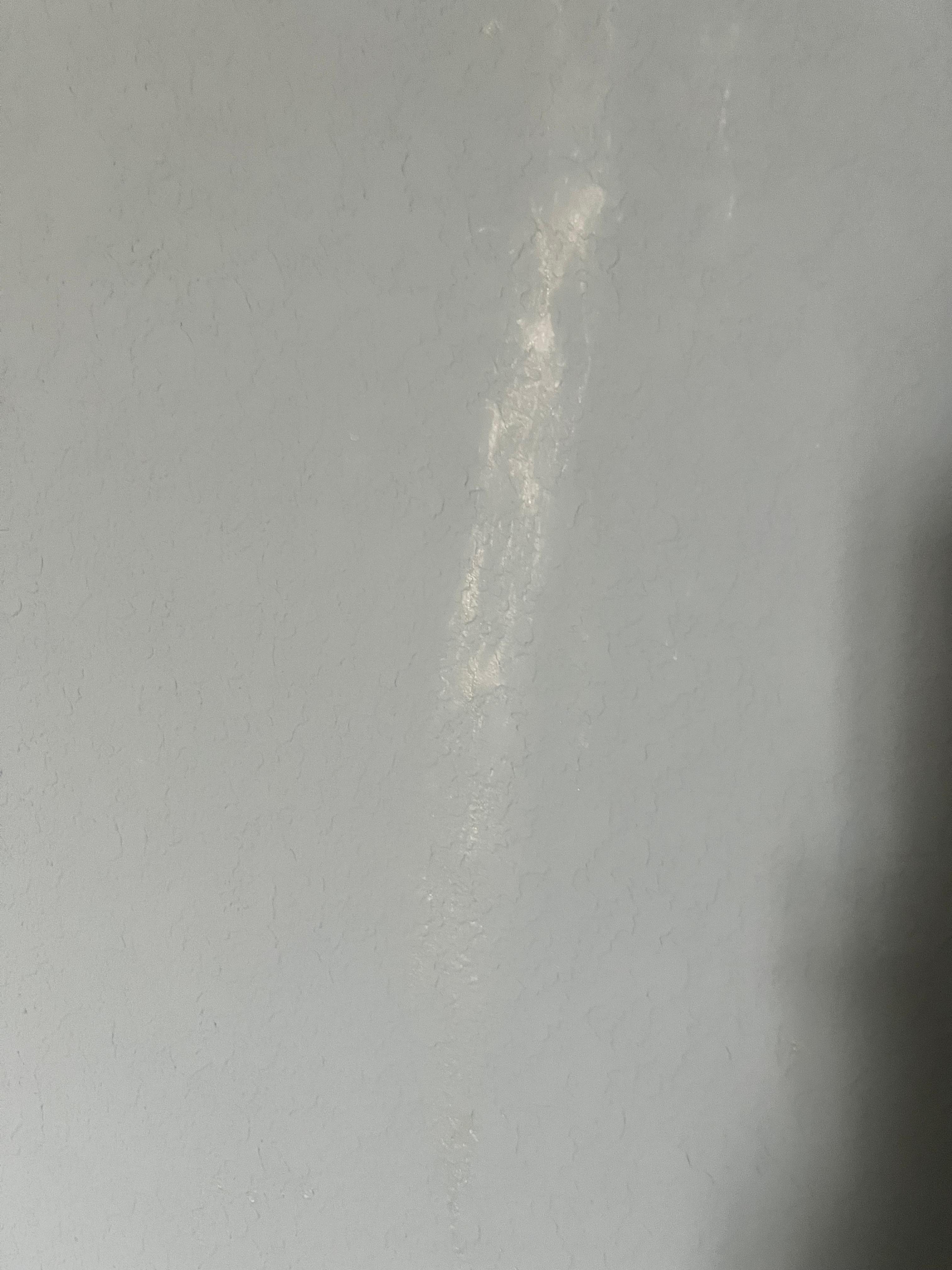 Disgusting stain on wall