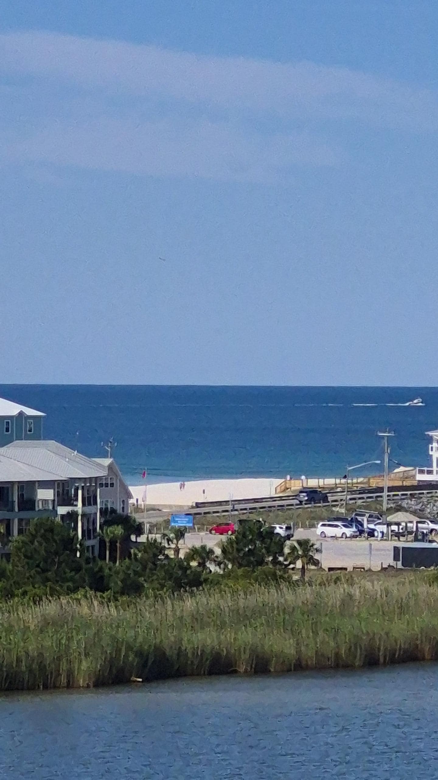 You could see a section of the beach from the balcony
