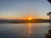 Watching the sunset from the Comus