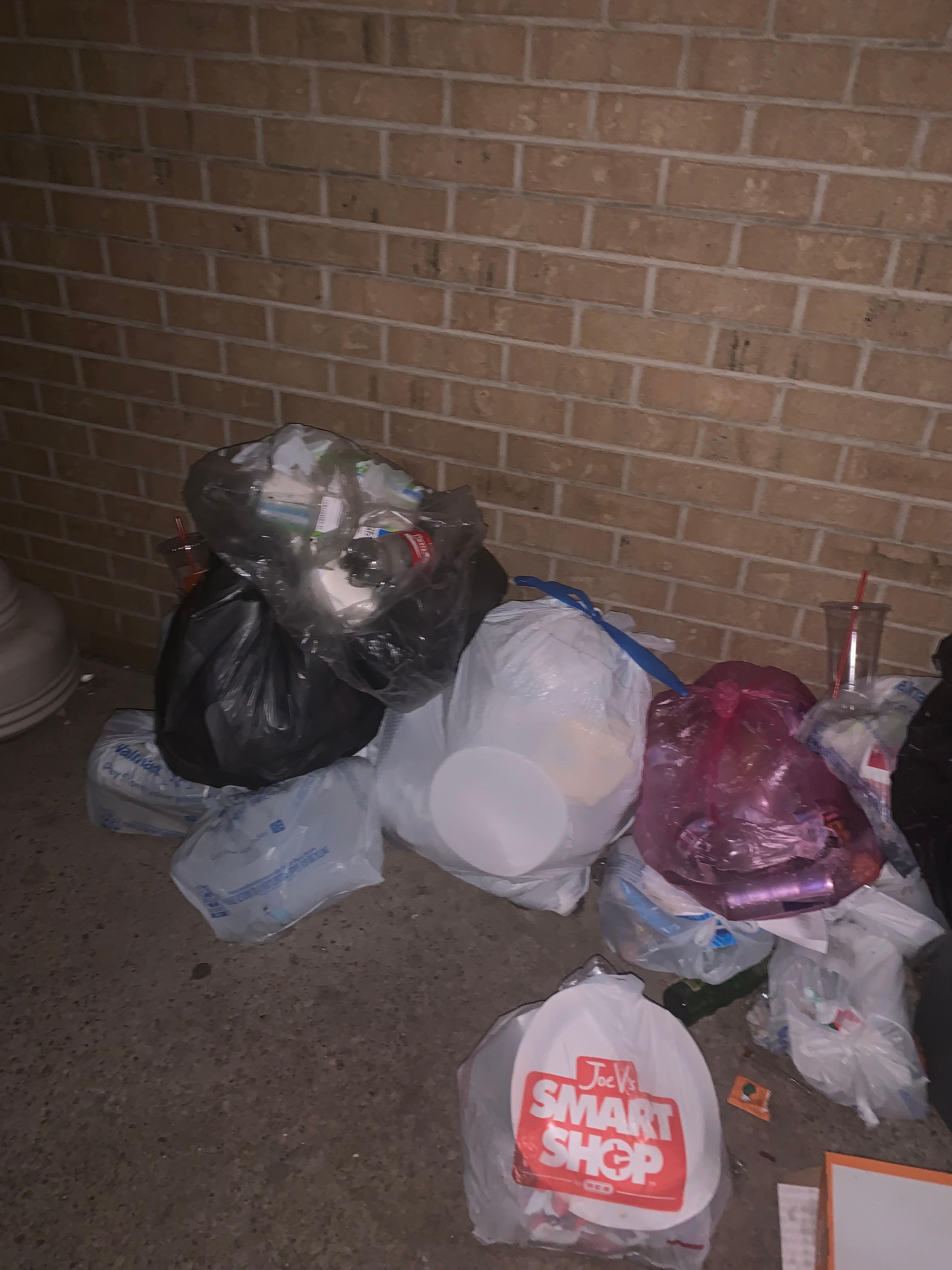 More trash